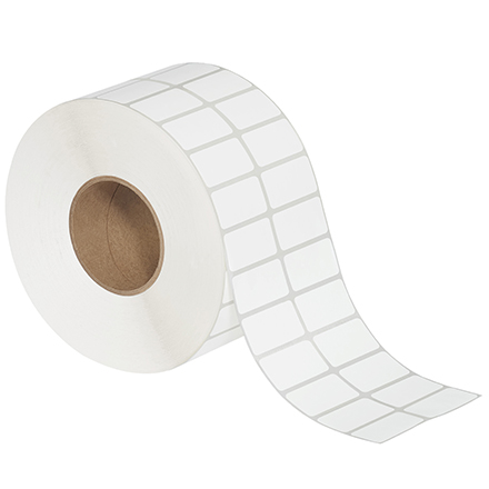 1 <span class='fraction'>1/2</span>  x 1" 2-Up White Thermal Transfer Labels